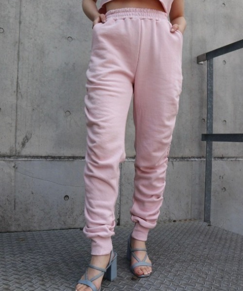 FIG&VIPER（フィグアンドバイパー）の「シャーリングLOGOジョガーライトPT（その他パンツ・レディース・ライトグレー/ピンク/ダークグレー・FREE）」の14枚目の写真