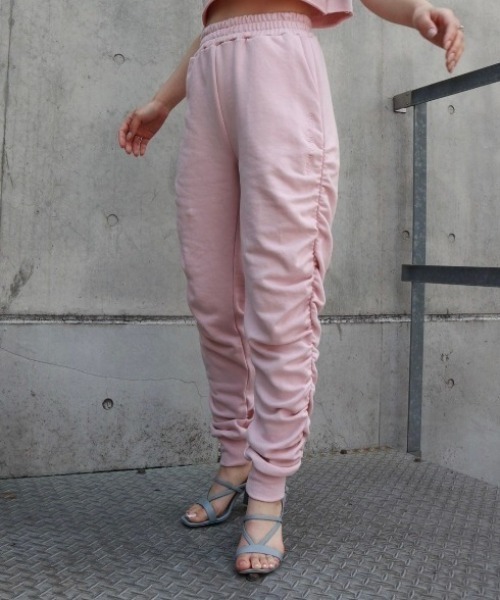 FIG&VIPER（フィグアンドバイパー）の「シャーリングLOGOジョガーライトPT（その他パンツ・レディース・ライトグレー/ピンク/ダークグレー・FREE）」の12枚目の写真