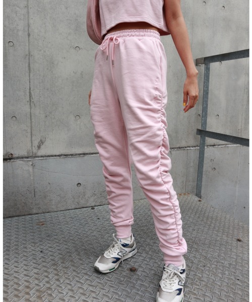 FIG&VIPER（フィグアンドバイパー）の「シャーリングLOGOジョガーライトPT（その他パンツ・レディース・ライトグレー/ピンク/ダークグレー・FREE）」の20枚目の写真