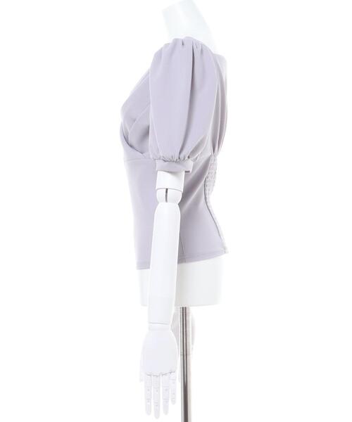 INGNI(イング)の「カシュクールトップス(Tシャツ/カットソー・レディース・ブラック/パープル/グレー系その他・M)」の5枚目の写真