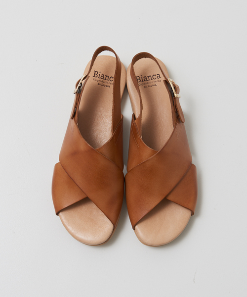 BIANCA（ビアンカ）の「【BIANCA】 レザークロスサンダル（サンダル・レディース・ホワイト/ブラック/キャメル・37/39/38）」の16枚目の写真