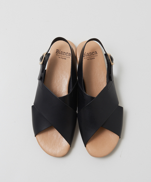 BIANCA（ビアンカ）の「【BIANCA】 レザークロスサンダル（サンダル・レディース・ホワイト/ブラック/キャメル・37/39/38）」の22枚目の写真