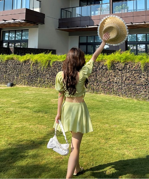 Dita Muaj.（ディータムアージュ）の「選べるレースビキニスカート or ワンピース 水着（水着・レディース・ホワイト系1/ホワイト系2/ブラック系1/ブラック系2/ライトグリーン系1/ライトグリーン系2・M/L/XL）」の11枚目の写真