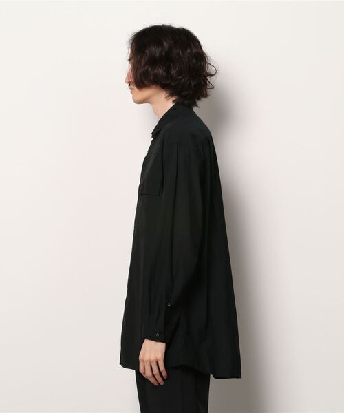 WHITE MOUNTAINEERING(ホワイトマウンテニアリング)の「LONG SLEEVES SHIRT(シャツ/ブラウス・メンズ・ブラック/ネイビー・1/0)」の3枚目の写真
