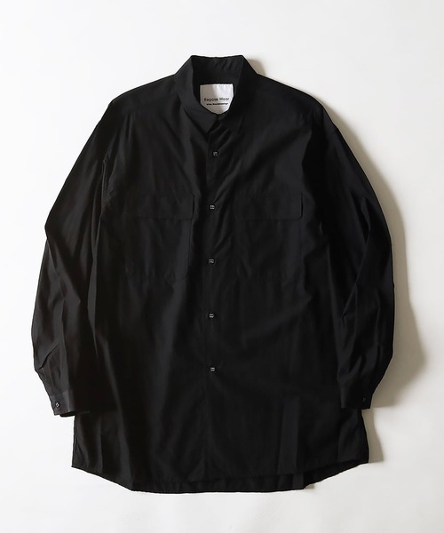 WHITE MOUNTAINEERING(ホワイトマウンテニアリング)の「LONG SLEEVES SHIRT(シャツ/ブラウス・メンズ・ブラック/ネイビー・1/0)」の2枚目の写真