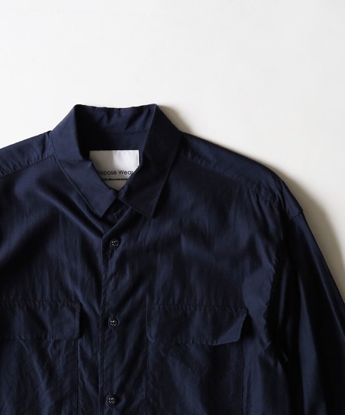 WHITE MOUNTAINEERING(ホワイトマウンテニアリング)の「LONG SLEEVES SHIRT(シャツ/ブラウス・メンズ・ブラック/ネイビー・1/0)」の8枚目の写真