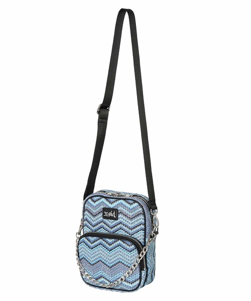 X-girl(エックスガール)の「FAUX LEATHER PIPING SHOULDER BAG/フェイクレザー 2WAYバッグ/ショルダーバッグ(ショルダーバッグ・レディース・ブラック/ベージュ/ブルー・ONE SIZE)」の20枚目の写真