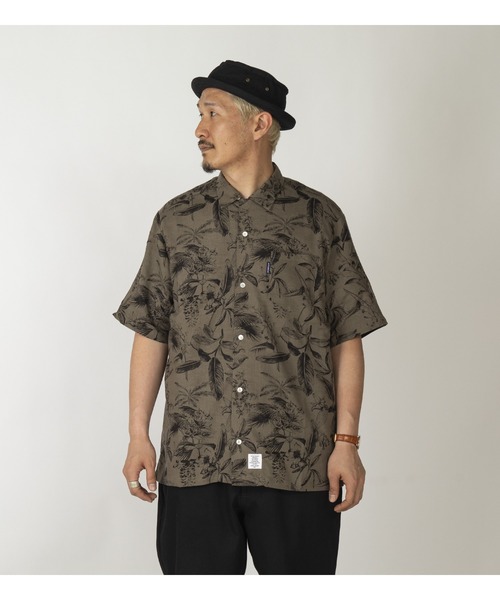APPLEBUM(アップルバム)の「Rayon Linen S/S Aloha Shirt(Tシャツ/カットソー・メンズ・ベージュ/ブラウン・MEDIUM/LARGE/X-LARGE)」の2枚目の写真