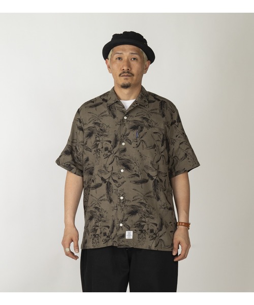APPLEBUM(アップルバム)の「Rayon Linen S/S Aloha Shirt(Tシャツ/カットソー・メンズ・ベージュ/ブラウン・MEDIUM/LARGE/X-LARGE)」の4枚目の写真