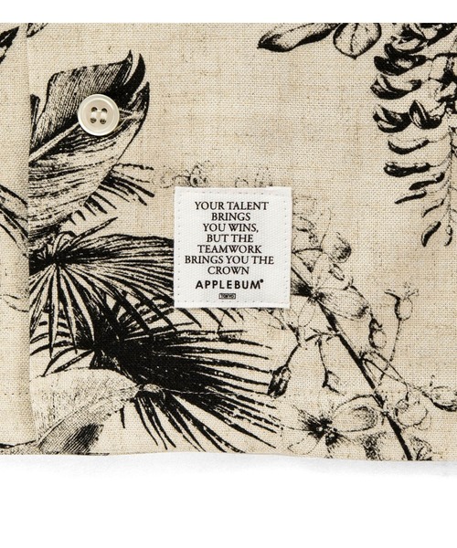 APPLEBUM(アップルバム)の「Rayon Linen S/S Aloha Shirt(Tシャツ/カットソー・メンズ・ベージュ/ブラウン・MEDIUM/LARGE/X-LARGE)」の14枚目の写真