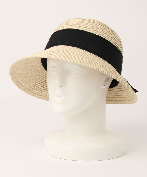 polcadot（ポルカドット）の「ぺーパーブレード ロールクロッシェ（ハット・レディース・ブラウン/ベージュ/ブラック・FREE）」の3枚目の写真