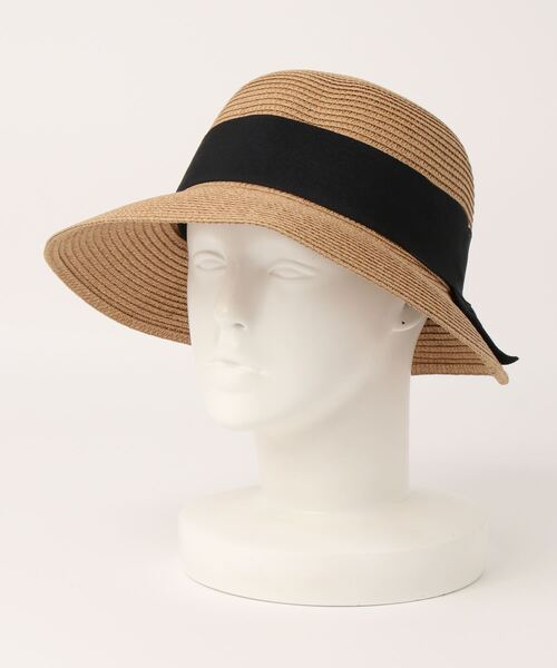 polcadot（ポルカドット）の「ぺーパーブレード ロールクロッシェ（ハット・レディース・ブラウン/ベージュ/ブラック・FREE）」の2枚目の写真