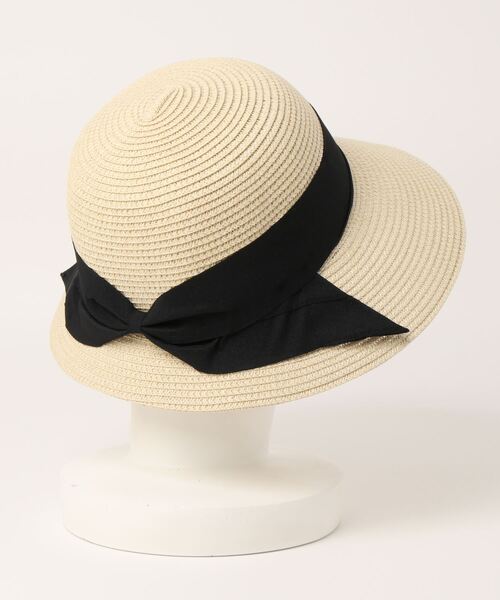 polcadot（ポルカドット）の「ぺーパーブレード ロールクロッシェ（ハット・レディース・ブラウン/ベージュ/ブラック・FREE）」の4枚目の写真
