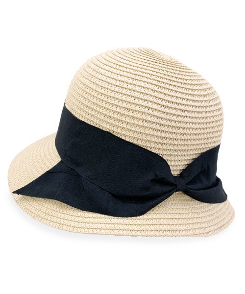 polcadot（ポルカドット）の「ぺーパーブレード ロールクロッシェ（ハット・レディース・ブラウン/ベージュ/ブラック・FREE）」の5枚目の写真