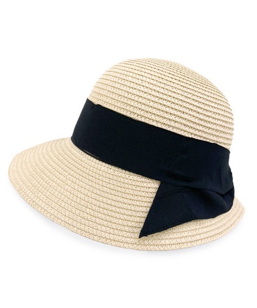 polcadot（ポルカドット）の「ぺーパーブレード ロールクロッシェ（ハット・レディース・ブラウン/ベージュ/ブラック・FREE）」の6枚目の写真