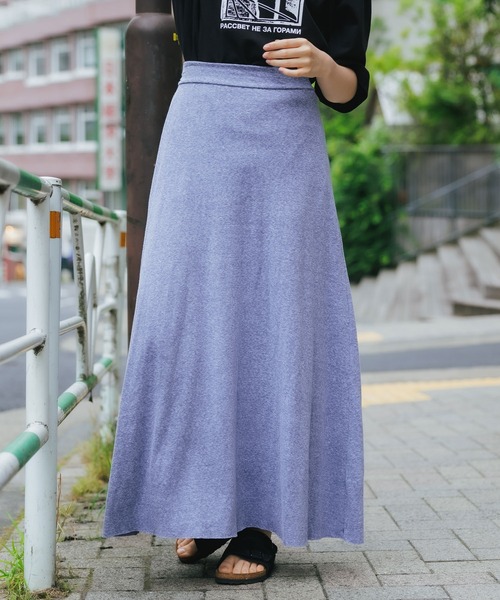 CAL.Berries(カルベリーズ)の「CAL.Berries/カルベリーズ BOARD WALK MAXI SKIRT WOMEN'S マキシスカート(スカート・レディース・ダークネイビー/ブラウン/ネイビー・S)」の1枚目の写真