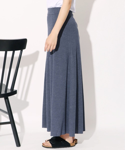 CAL.Berries(カルベリーズ)の「CAL.Berries/カルベリーズ BOARD WALK MAXI SKIRT WOMEN'S マキシスカート(スカート・レディース・ダークネイビー/ブラウン/ネイビー・S)」の4枚目の写真