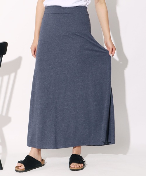 CAL.Berries(カルベリーズ)の「CAL.Berries/カルベリーズ BOARD WALK MAXI SKIRT WOMEN'S マキシスカート(スカート・レディース・ダークネイビー/ブラウン/ネイビー・S)」の11枚目の写真