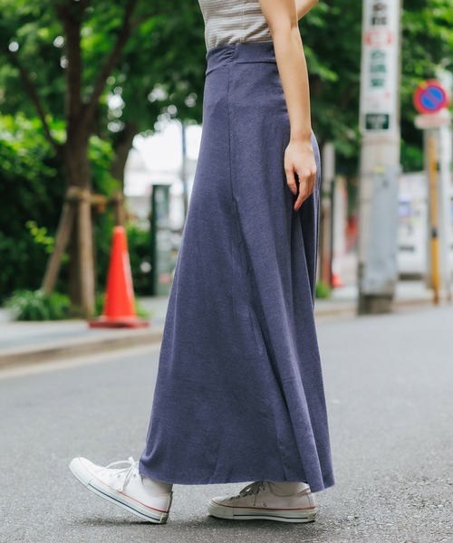 CAL.Berries(カルベリーズ)の「CAL.Berries/カルベリーズ BOARD WALK MAXI SKIRT WOMEN'S マキシスカート(スカート・レディース・ダークネイビー/ブラウン/ネイビー・S)」の22枚目の写真