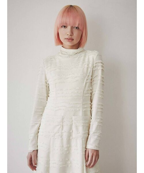 merry jenny（メリージェニー）の「frillyカットロングワンピース（ワンピース・レディース・アイボリー/ブラック・FREE）」の13枚目の写真