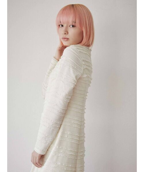 merry jenny（メリージェニー）の「frillyカットロングワンピース（ワンピース・レディース・アイボリー/ブラック・FREE）」の12枚目の写真