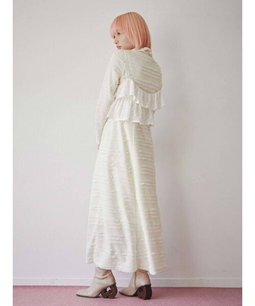 merry jenny（メリージェニー）の「frillyカットロングワンピース（ワンピース・レディース・アイボリー/ブラック・FREE）」の15枚目の写真