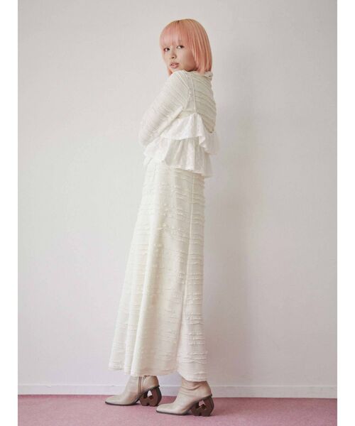 merry jenny（メリージェニー）の「frillyカットロングワンピース（ワンピース・レディース・アイボリー/ブラック・FREE）」の16枚目の写真