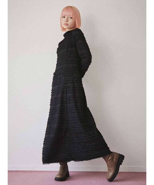 merry jenny（メリージェニー）の「frillyカットロングワンピース（ワンピース・レディース・アイボリー/ブラック・FREE）」の20枚目の写真