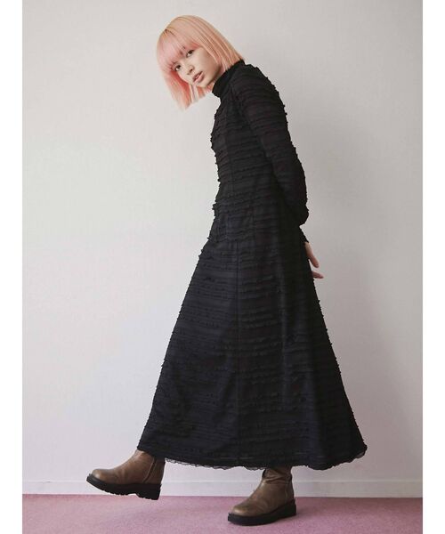 merry jenny（メリージェニー）の「frillyカットロングワンピース（ワンピース・レディース・アイボリー/ブラック・FREE）」の21枚目の写真
