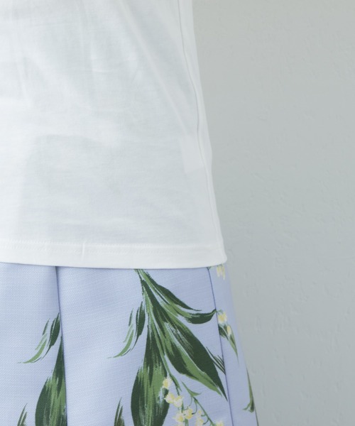 natural couture(ナチュラルクチュール)の「ハンドライティング風シンプルT(Tシャツ/カットソー・レディース・ホワイト系/ブラック系/サックスブルー/オフホワイト・FREE)」の22枚目の写真