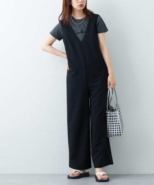natural couture(ナチュラルクチュール)の「ハンドライティング風シンプルT(Tシャツ/カットソー・レディース・ホワイト系/ブラック系/サックスブルー/オフホワイト・FREE)」の11枚目の写真