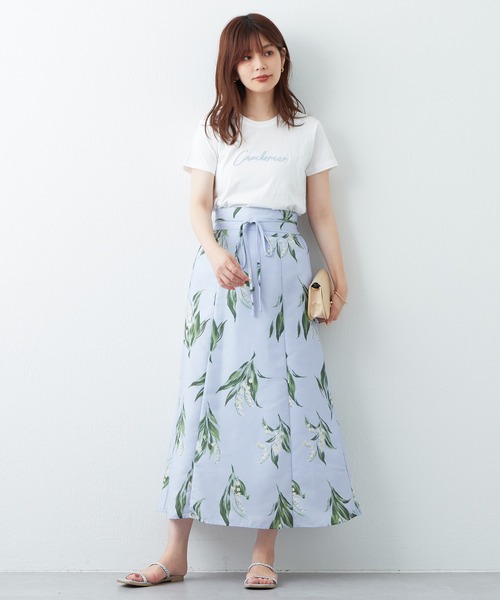 natural couture(ナチュラルクチュール)の「ハンドライティング風シンプルT(Tシャツ/カットソー・レディース・ホワイト系/ブラック系/サックスブルー/オフホワイト・FREE)」の7枚目の写真