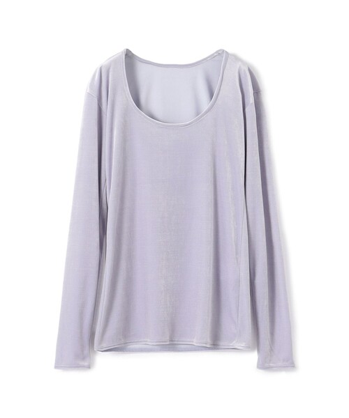 TOMORROWLAND (トゥモローランド)の「inner piece ベロアジャージー カットソー(Tシャツ/カットソー・レディース・チャコールグレー/ミント/ラベンダー/ホワイト/ライトベージュ・S/M)」の5枚目の写真