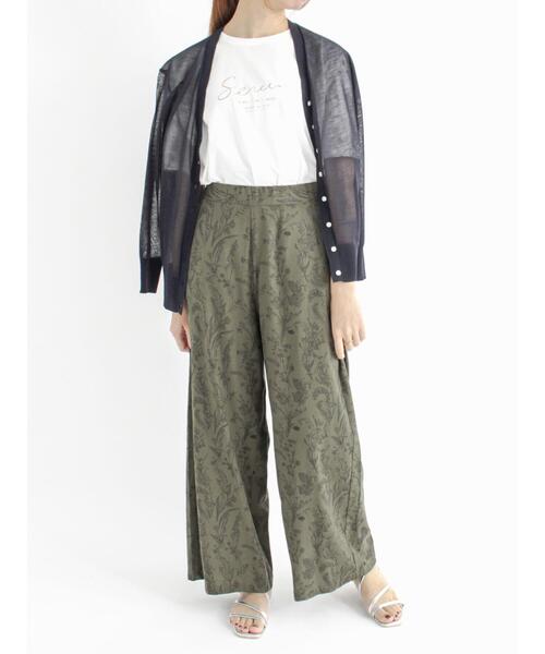 Te chichi（テチチ）の「LEVITA Vネックカーディガン（カーディガン/ボレロ・レディース・ネイビー/グリーン/ベージュ/グレー・ﾌﾘ-）」の8枚目の写真