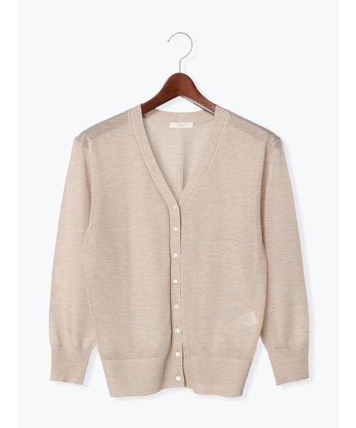Te chichi（テチチ）の「LEVITA Vネックカーディガン（カーディガン/ボレロ・レディース・ネイビー/グリーン/ベージュ/グレー・ﾌﾘ-）」の22枚目の写真