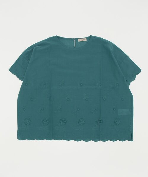 Samansa Mos2（サマンサ モスモス）の「立体花刺繍ブラウス（シャツ/ブラウス・レディース・ブラック/オフホワイト/グリーン/キナリ・ﾌﾘ-）」の11枚目の写真