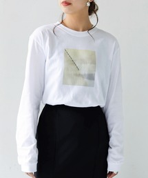 HER CLOSET | 【shemoshelly】WEB限定 5.6オンスパネルニュアンス長袖プリントロンT(Tシャツ/カットソー)