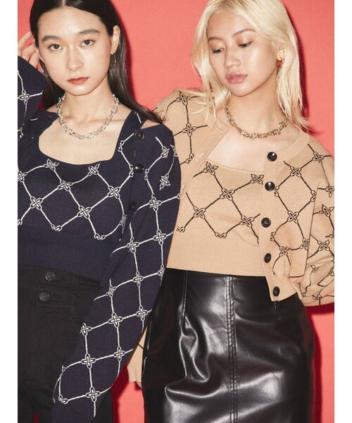 EMODA(エモダ)の「ジャガードツインニット(ニット/セーター・レディース・ブラック/ブルー/その他/その他1・FREE)」の17枚目の写真