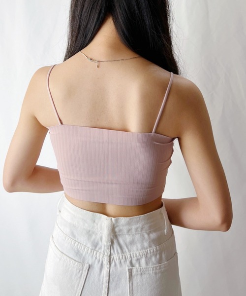 カップ付きシームレスブラトップ（キャミソール）｜H.Warren（エイチ