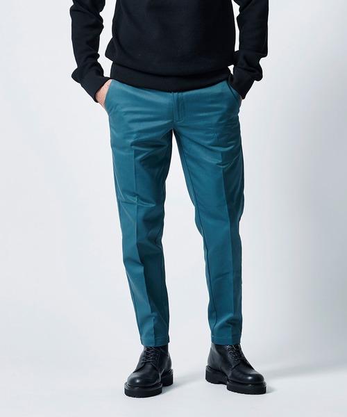 junhashimoto（ジュンハシモト）の「DICKIES TUCK LESS PT（チノパンツ・メンズ・ブラック/グリーン/ベージュ・3/4/5/2）」の3枚目の写真