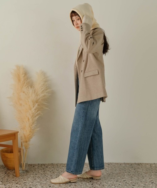 Bab（バブ）の「バラクラバニットフードウォーマー（ニットキャップ/ビーニー・レディース・ベージュ/ブラウン/アイボリー・ONESIZE）」の18枚目の写真