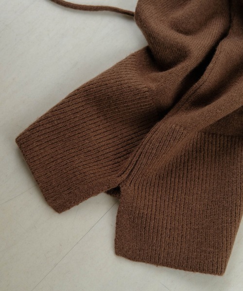 Bab（バブ）の「バラクラバニットフードウォーマー（ニットキャップ/ビーニー・レディース・ベージュ/ブラウン/アイボリー・ONESIZE）」の10枚目の写真