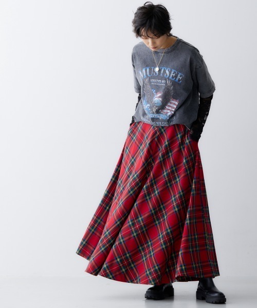 GEVS.(ジェイヴィス)の「<大きいサイズ> 綿100%ヴィンテージ風グラフィックプリントTシャツ GEVS.(Tシャツ/カットソー・レディース・モカ/チャコール・LL/3L/L/5L/4L)」の10枚目の写真