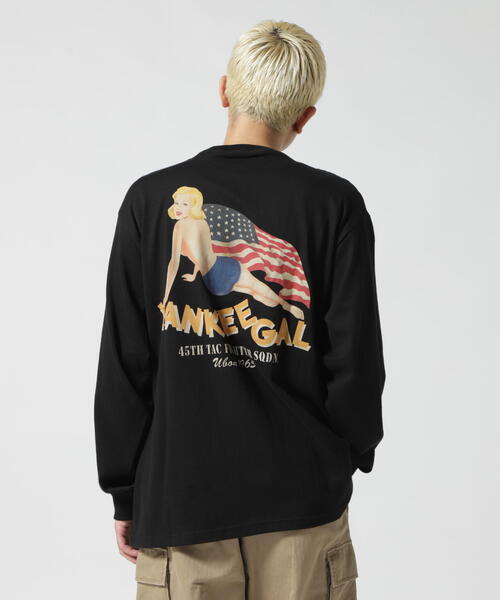 AVIREX（アヴィレックス）の「《REBUILD COLLECTION》ヤンキーギャル 長袖 Tシャツ / L/S T-SHIRT YANKEE GAL（Tシャツ/カットソー・メンズ・ホワイト/ブラック/その他10・M/L/2XL/XL）」の4枚目の写真