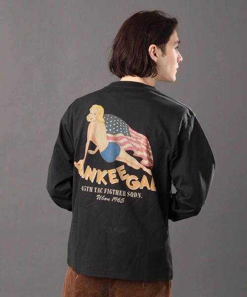 AVIREX（アヴィレックス）の「《REBUILD COLLECTION》ヤンキーギャル 長袖 Tシャツ / L/S T-SHIRT YANKEE GAL（Tシャツ/カットソー・メンズ・ホワイト/ブラック/その他10・M/L/2XL/XL）」の7枚目の写真