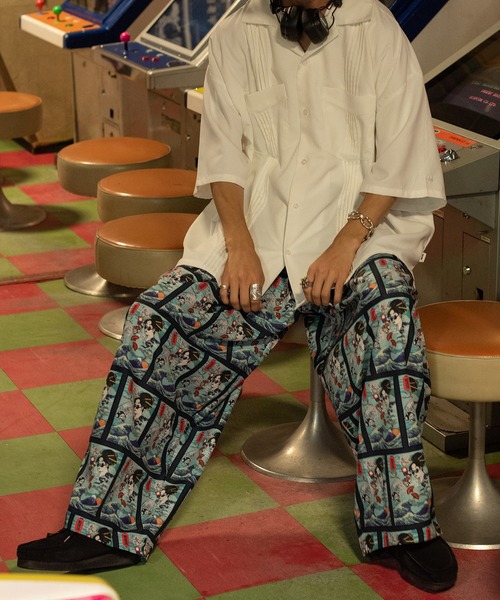 Perushu（ペルーシュ）の「【2th】総柄バルーンパンツ（その他パンツ・メンズ・ネイビー・LARGE/SMALL/MEDIUM）」の2枚目の写真