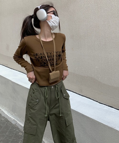 Mela(メラ)の「BIG POCKET CARGO PT(カーゴパンツ・レディース・ベージュ/ブラック/カーキ・S/M/L)」の16枚目の写真