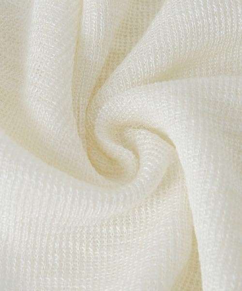 SONA（ソナ）の「SONYUNARA ツイストシースルークロップニット（ニット/セーター・レディース・スカイブルー/ブラック/イエロー/アイボリー・FREE）」の12枚目の写真