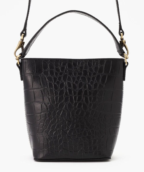 O MY BAG（オー マイ　バッグ）の「BOBBI BUCKET BAG MIDI/ボビー バケットバッグ ミディ ブラッククロコ(UNISEX)（ショルダーバッグ・レディース・ブラック/ブラウン/ブラック系その他・FREE）」の7枚目の写真