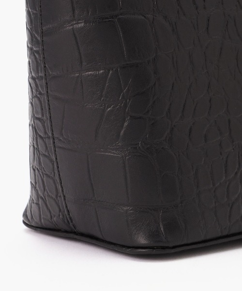 O MY BAG（オー マイ　バッグ）の「BOBBI BUCKET BAG MIDI/ボビー バケットバッグ ミディ ブラッククロコ(UNISEX)（ショルダーバッグ・レディース・ブラック/ブラウン/ブラック系その他・FREE）」の11枚目の写真